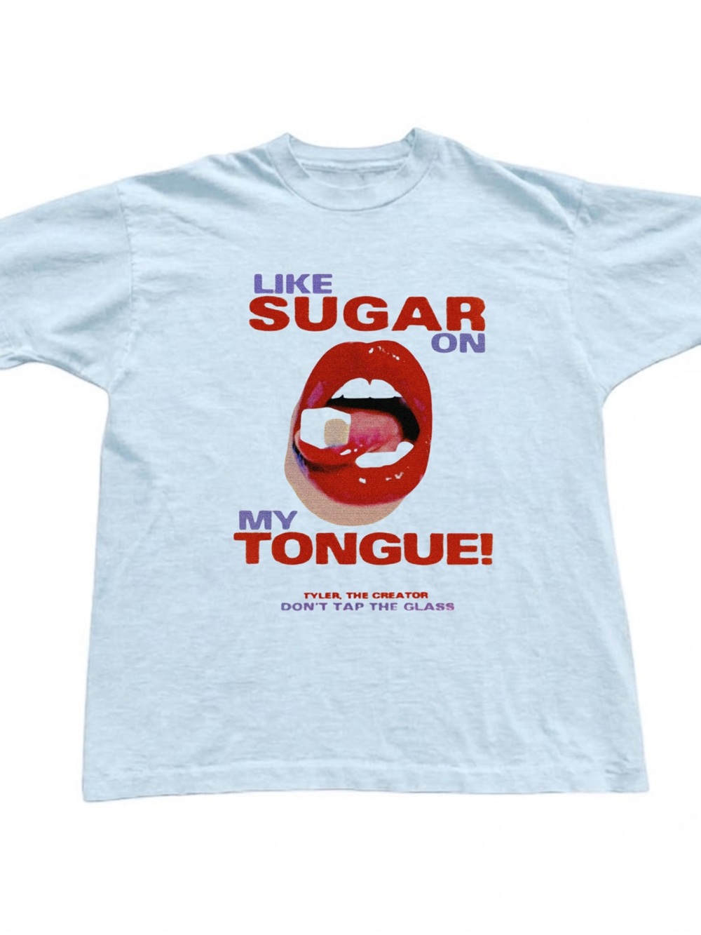 Gildan Light Blue 'Like Sugar On My Tongue' Graphic Tee